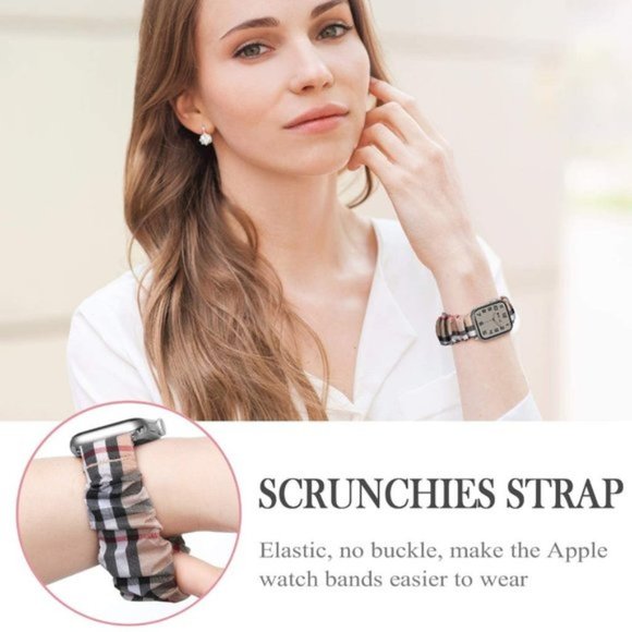 Apple Watch Cloth Scrunchie Pattern Elastic Printed Fabric Wristbands main image 8